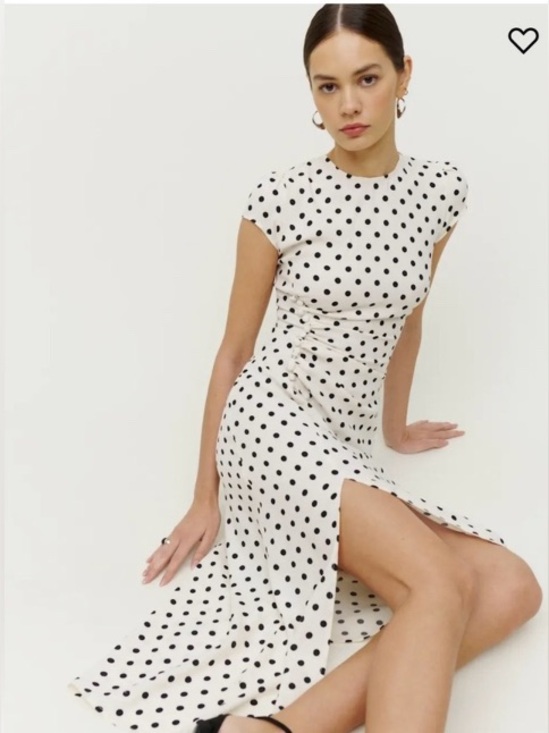 Reformation Dresses & Skirts - Reformation Frasier Midi Dress with Polka Dots Size 8
